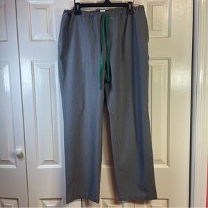 Mens‎ FIGS charcoal gray technical collection scrub pants O5